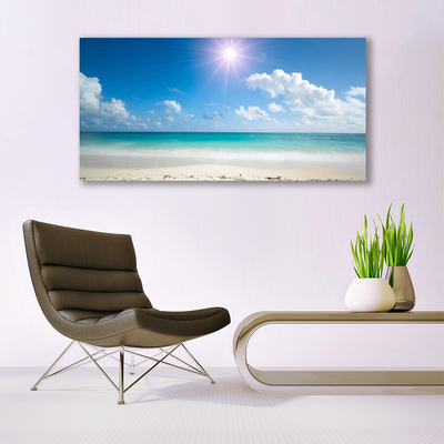 Obraz na Szkle Morze Plaża Słońce Krajobraz