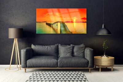 Obraz Szklany Most Morze Architektura