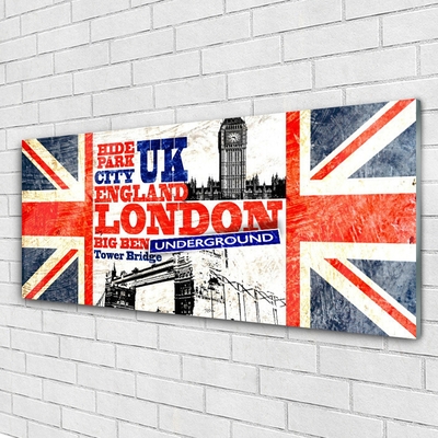 Obraz Szklany Londyn Flaga Sztuka