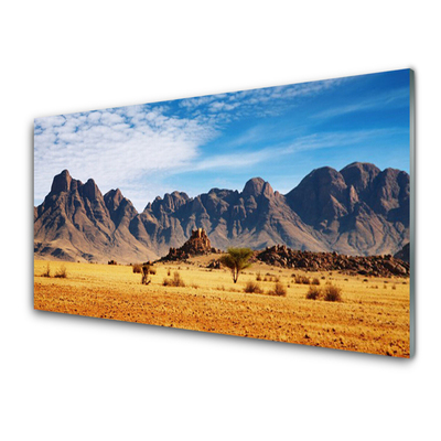 Obraz Szklany Pustynia Góry Krajobraz