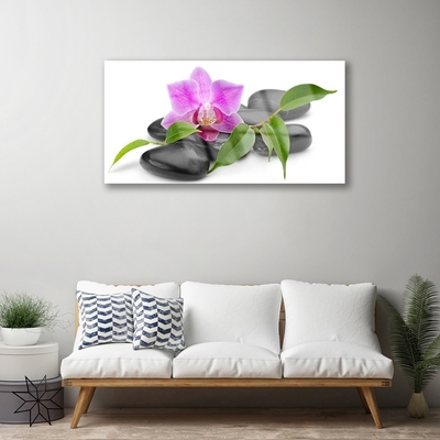 Obraz Szklany Kwiat Orchidea Sztuka