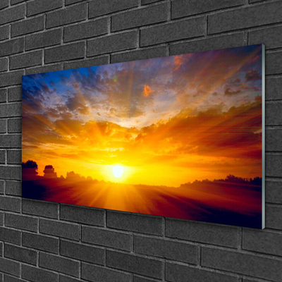 Obraz Szklany Słońce Niebo Krajobraz