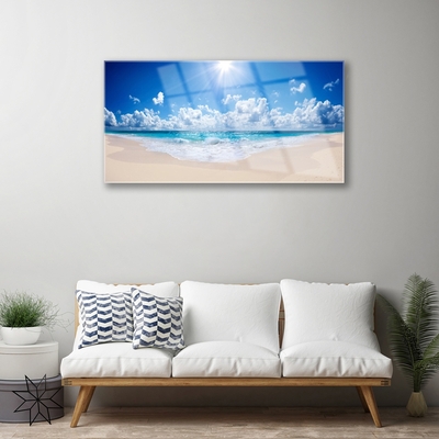 Obraz Szklany Plaża Morze Słońce Krajobraz