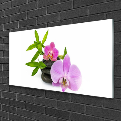 Obraz Szklany Kwiat Orchidea Roślina
