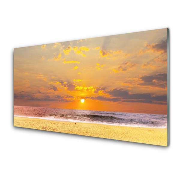 Obraz Szklany Morze Plaża Słońce Krajobraz