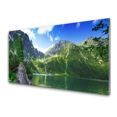 Obraz Szklany Góra Jezioro Przyroda