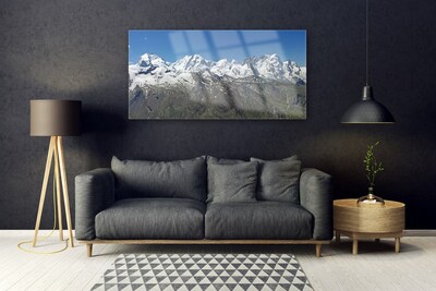Obraz Szklany Góry Śnieg Krajobraz