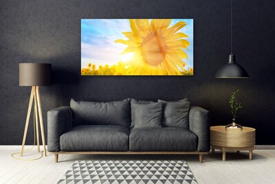 Obraz Szklany Słonecznik Kwiat Słońce
