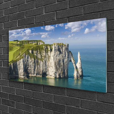 Obraz Szklany Klif Wybrzeże Morze Skały