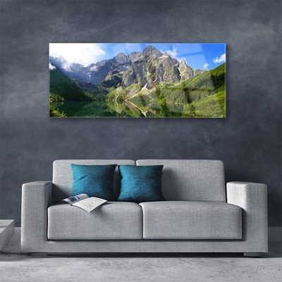 Obraz Szklany Tatry Góry Morskie Oko Las