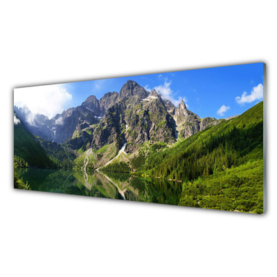 Obraz Szklany Tatry Góry Morskie Oko Las