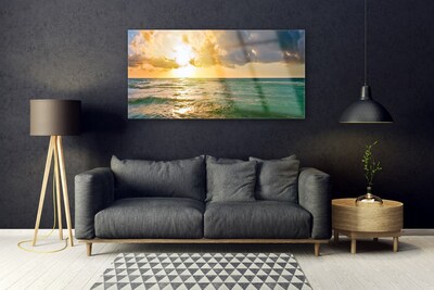 Obraz Szklany Morze Zachód Słońca