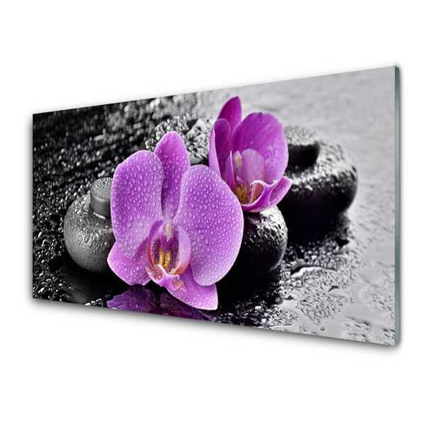 Obraz Szklany Storczyk Kwiaty Orchidea Spa