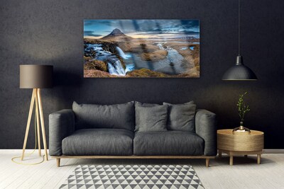 Obraz Szklany Wodospad Rzeka Krajobraz