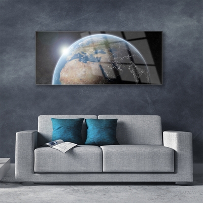 Obraz Szklany Planeta Ziemia Wszechświat