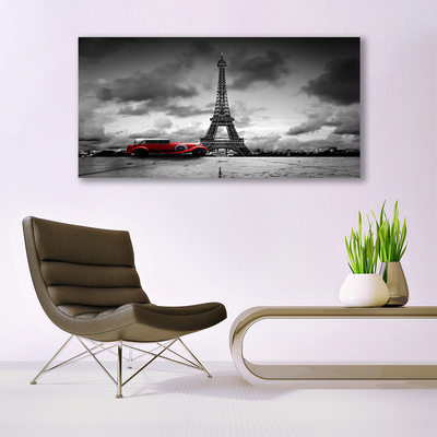 Obraz Szklany Wieża Eiffla Paryż Widok
