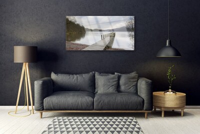 Obraz Szklany Jezioro Architektura Most
