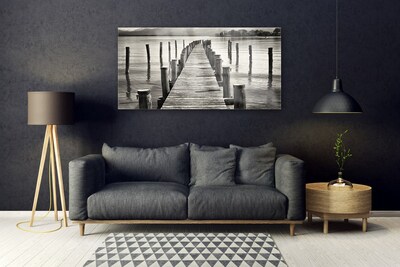 Obraz Szklany Morze Most Architektura