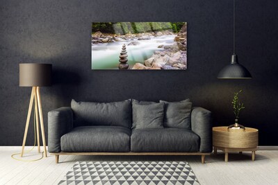 Obraz Szklany Las Potok Rzeka Góry