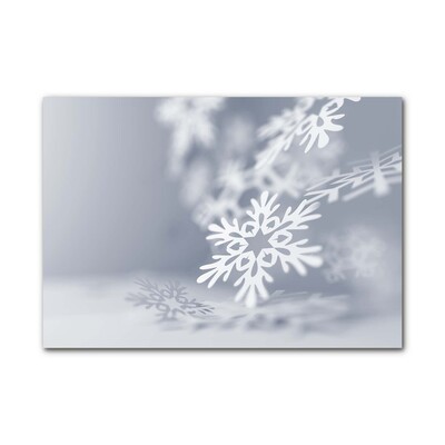 Obraz Szklany Płatek Śniegu Święta Dekoracja
