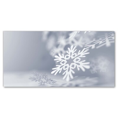 Obraz Szklany Płatek Śniegu Święta Dekoracja