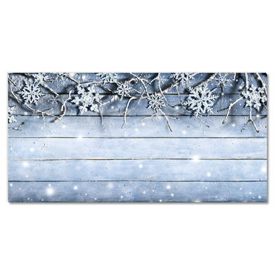 Obraz na Szkle Święta Płatki śniegu Zima Mróz