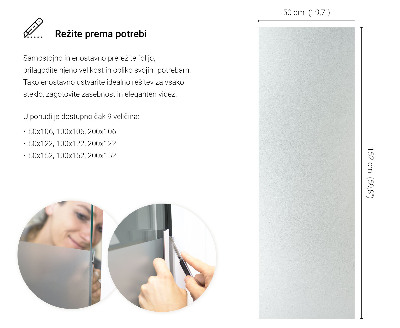 Naklejka na szybę chroniąca prywatność transparentna