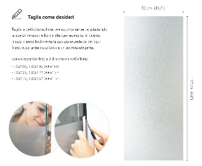 Naklejka na szybę chroniąca prywatność transparentna