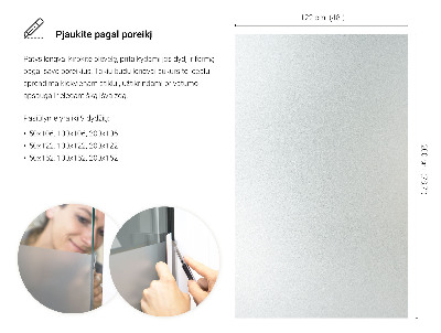 Naklejka na szybę chroniąca prywatność transparentna