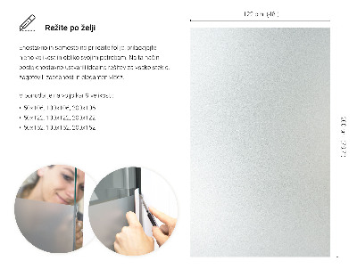 Naklejka na szybę chroniąca prywatność transparentna