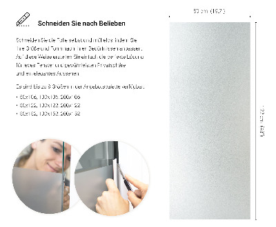 Naklejka na szybę chroniąca prywatność transparentna