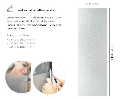 Naklejka na szybę chroniąca prywatność transparentna