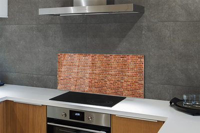 Szklany Panel Loftowa Ściana z Cegły