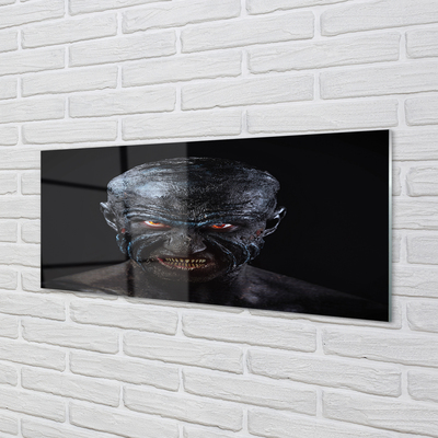 Panel szklany do Kuchni Przerażająca Postać o Czerwonych Oczach