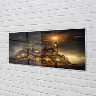 Panel nad Blat Kuchenny Latarnia i Statek w Obłokach