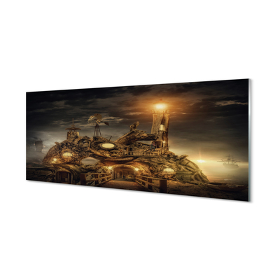 Panel nad Blat Kuchenny Latarnia i Statek w Obłokach