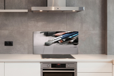 Szklany Panel Pędzle Malarskie