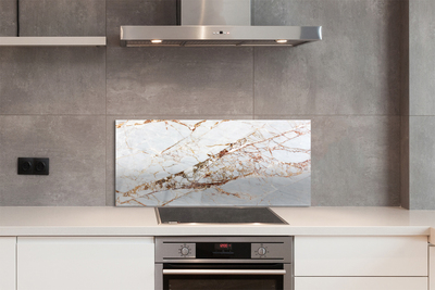 Panel szklany do Kuchni Luksusowa Ściana Marmurowa