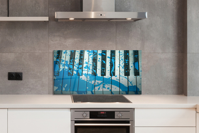 Szklany Panel Artystyczna Wizja Pianina