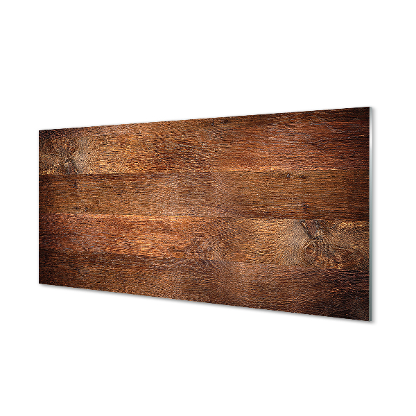 Szklany Panel Drewno deska słoje