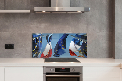 Panel szklany do Kuchni Międzynarodowe Flagi Świata