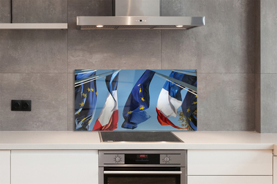 Panel szklany do Kuchni Międzynarodowe Flagi Świata