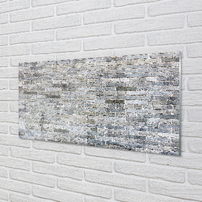 Szklany Panel Industrialna Czerwona Cegła