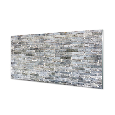 Szklany Panel Industrialna Czerwona Cegła