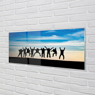 Panel nad Blat Kuchenny Ludzie na tle Nieba i Chmur