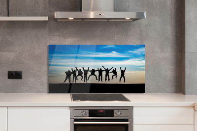 Panel nad Blat Kuchenny Ludzie na tle Nieba i Chmur