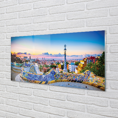 Panel szklany do Kuchni Słoneczna Panorama Hiszpanii