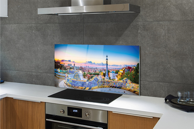 Panel szklany do Kuchni Słoneczna Panorama Hiszpanii