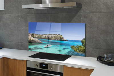 Panel szklany do Kuchni Majestatyczne Klify na Wybrzeżu