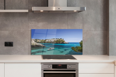 Panel szklany do Kuchni Majestatyczne Klify na Wybrzeżu